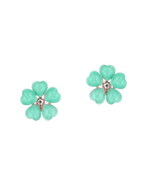 green studs earrings - 14042063 - Very Small Image - 1