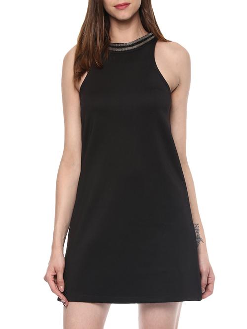 black cotton aline dress - 14043813 - Very Small Image - 1