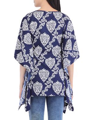 round neck printed kaftan - 14049041 - Standard Image - 3