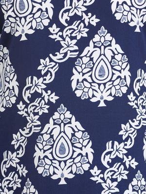 round neck printed kaftan - 14049041 - Standard Image - 4