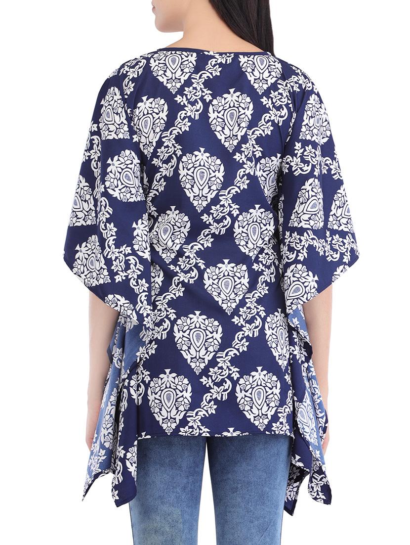 round neck printed kaftan - 14049041 - Zoom Image - 3