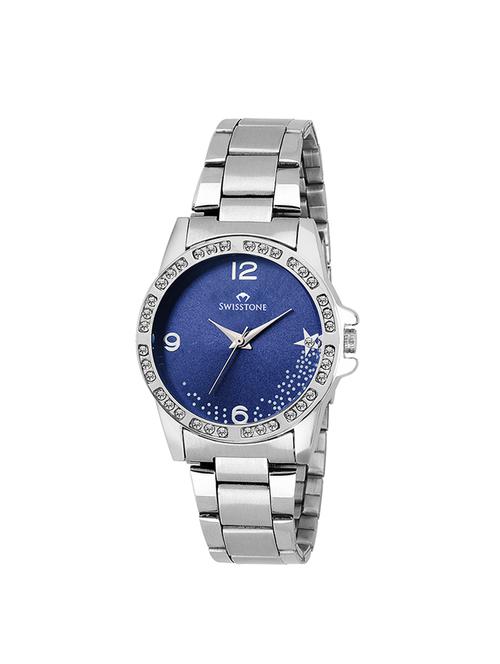 swisstone swss216-bu stainless steel chain wrist watch for women - 14054801 - Very Small Image - 1