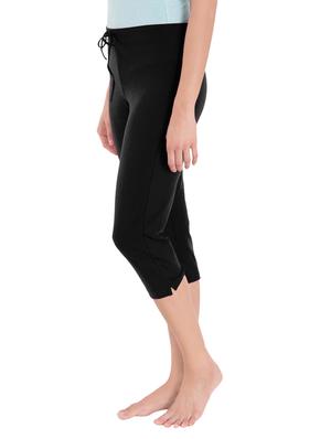 solid black cotton capri - 14063842 - Standard Image - 2
