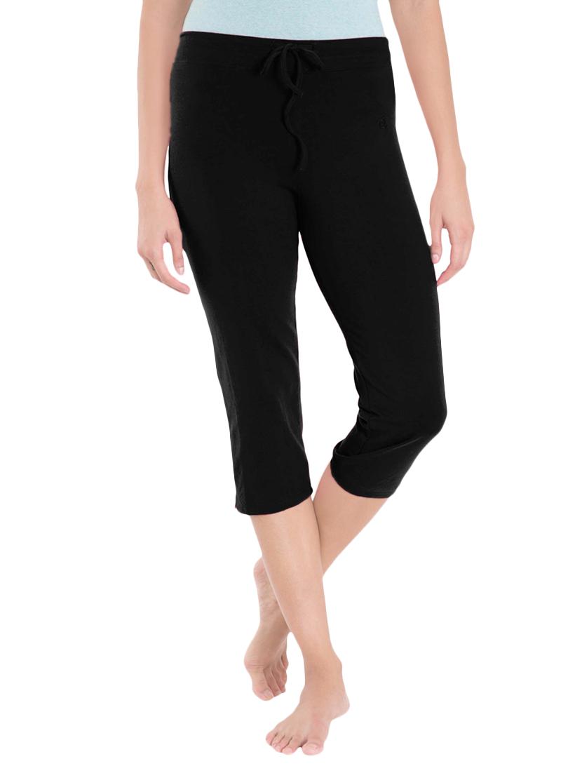 solid black cotton capri - 14063842 - Zoom Image - 1