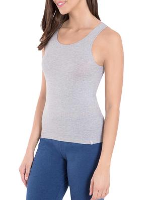 grey cotton blend tank tee - 14064090 - Standard Image - 2