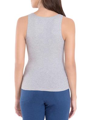 grey cotton blend tank tee - 14064090 - Standard Image - 3