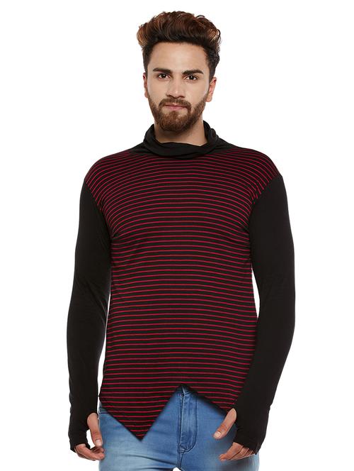 black cotton blend t-shirt - 14065422 - Standard Image - 1