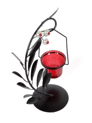 iron and glass tealight candle holder showpiece by jewel fuel - 14066125 - Standard Image - 3