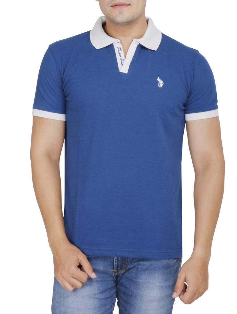dark blue cotton t-shirt - 14066157 - Zoom Image - 1