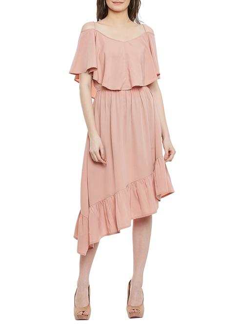 pink asymmetric dress - 14067153 - Standard Image - 1