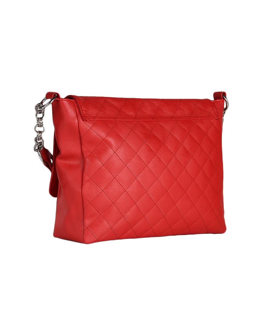 red leatherette regular handbag - 14068565 - Zoom Image - 2