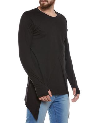 black cotton t-shirt - 14069271 - Standard Image - 2