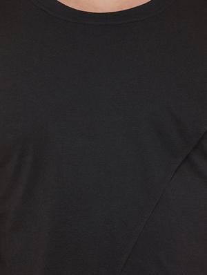 black cotton t-shirt - 14069271 - Standard Image - 4