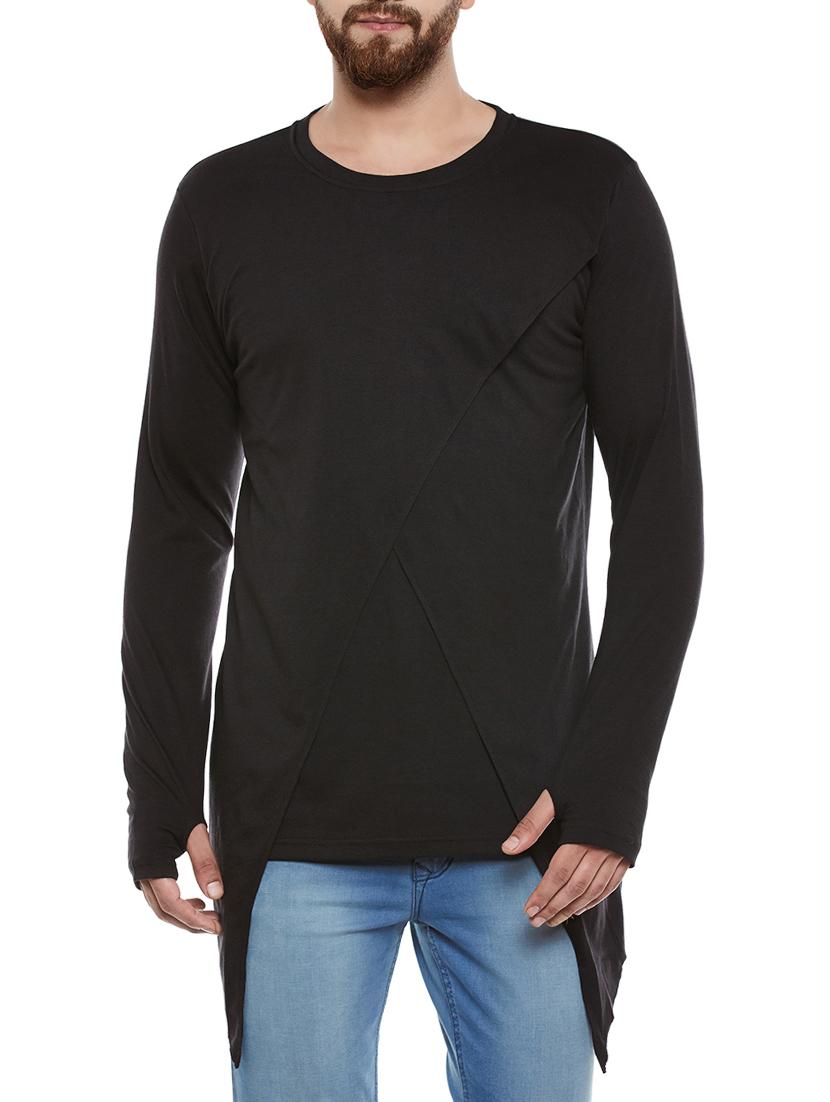 black cotton t-shirt - 14069271 - Zoom Image - 1