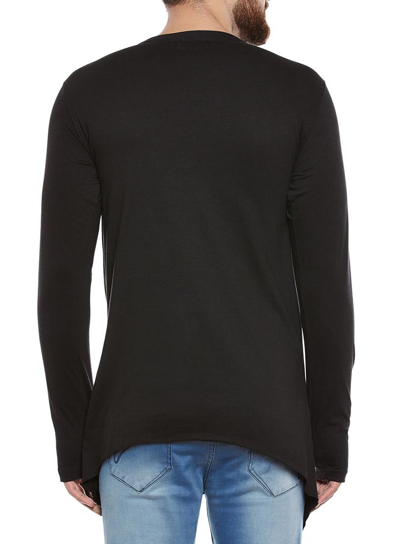 black cotton t-shirt - 14069271 - Zoom Image - 3
