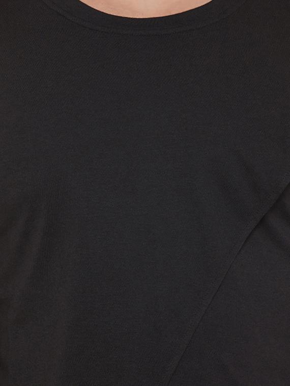 black cotton t-shirt - 14069271 - Zoom Image - 4