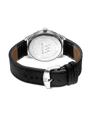 watch me formal white watch with black leather strap for men and boys -230-wtwx - 14069444 - Standard Image - 3