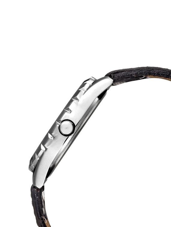 watch me formal white watch with black leather strap for men and boys -230-wtwx - 14069444 - Zoom Image - 2