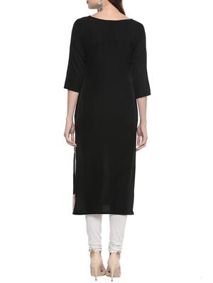 a-line chevron kurta - 14073107 - Standard Image - 3