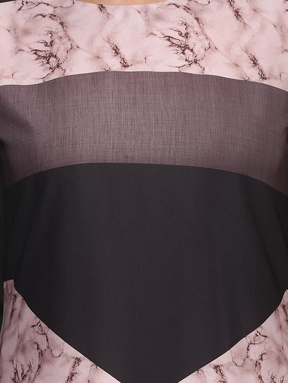 a-line chevron kurta - 14073107 - Zoom Image - 4