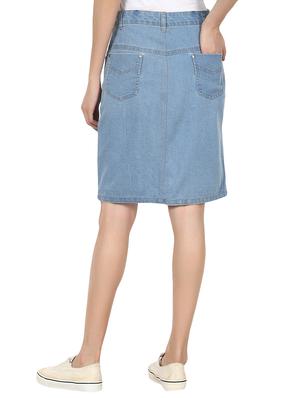 light blue denim skirt - 14076904 - Standard Image - 3
