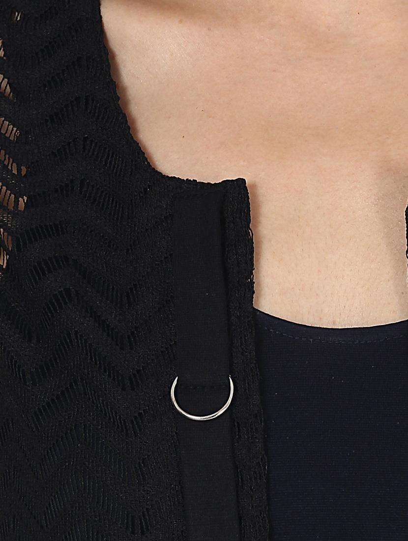 solid black net shrug - 14076908 - Zoom Image - 4