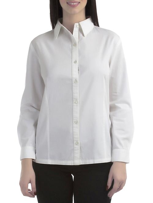 white cotton shirt - 14076910 - Standard Image - 1