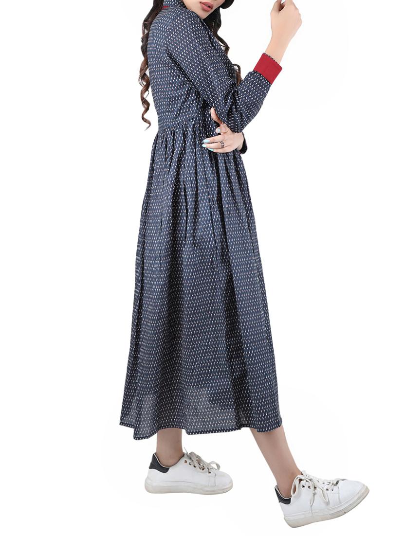 flared printed kurta - 14077071 - Zoom Image - 2