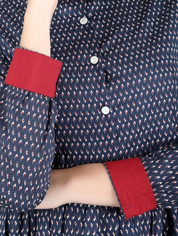 flared printed kurta - 14077071 - Zoom Image - 4