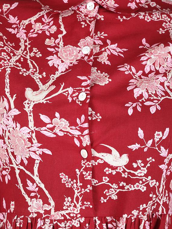 flared printed kurta - 14077073 - Zoom Image - 3