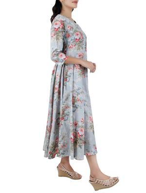 flared floral kurta - 14077079 - Standard Image - 2