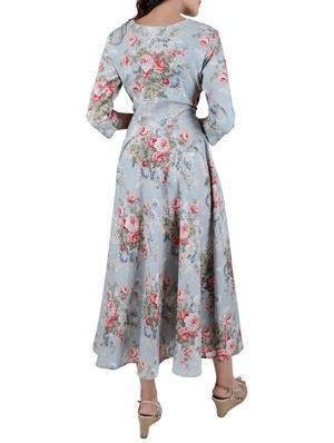 flared floral kurta - 14077079 - Standard Image - 3