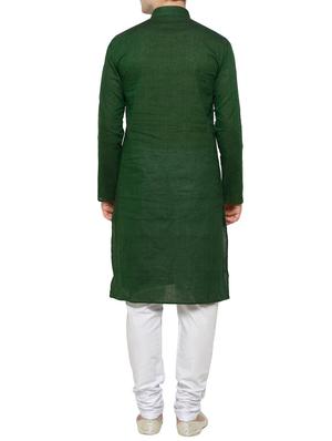 green cotton ethnic wear set - 14081111 - Standard Image - 3