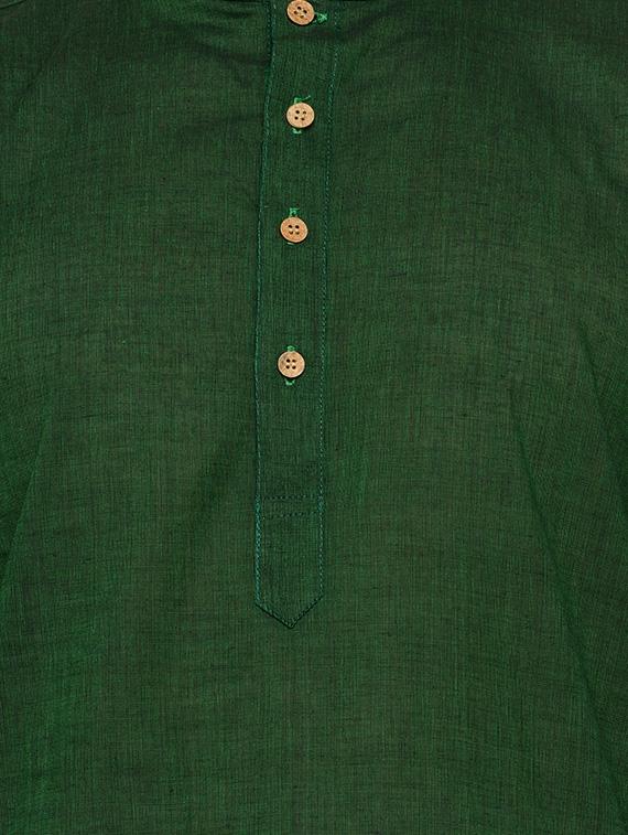 green cotton ethnic wear set - 14081111 - Zoom Image - 4