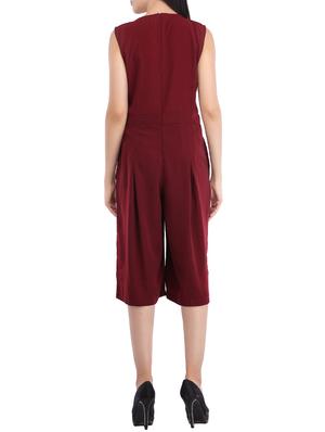 pocket detail pleated jumpsuit - 14081527 - Standard Image - 3