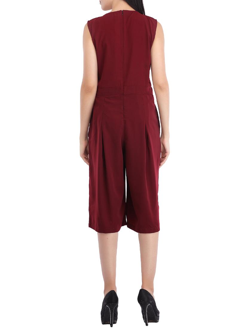 pocket detail pleated jumpsuit - 14081527 - Zoom Image - 3