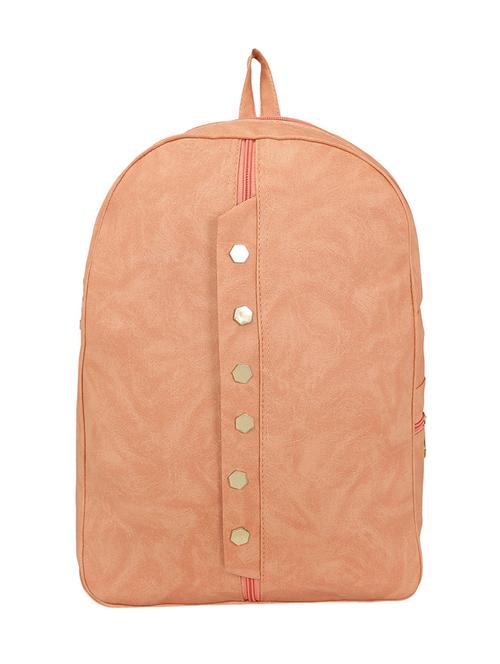 pink leatherette fashion backpack - 14082327 - Standard Image - 1
