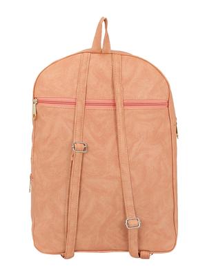 pink leatherette fashion backpack - 14082327 - Standard Image - 2