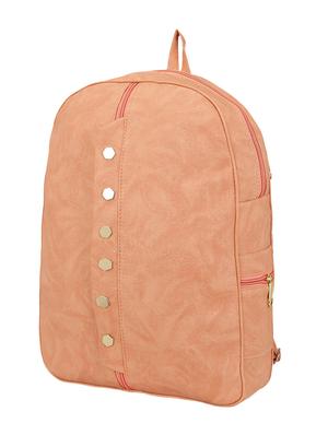 pink leatherette fashion backpack - 14082327 - Standard Image - 4