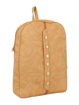 beige leatherette fashion backpack - 14082328 - Standard Image - 4