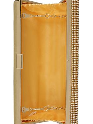 gold metal clutch - 14082331 - Standard Image - 3