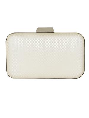 white metal box clutch - 14082337 -  Standard Image - 1