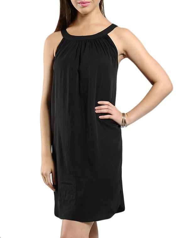 black viscose shift dress - 14083169 - Zoom Image - 1