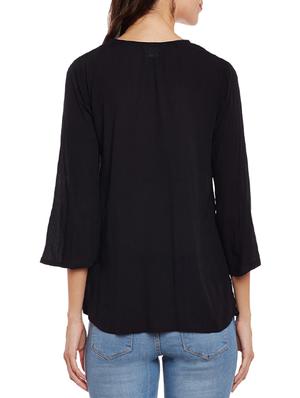 tie up neck embroidered top - 14084442 - Standard Image - 3
