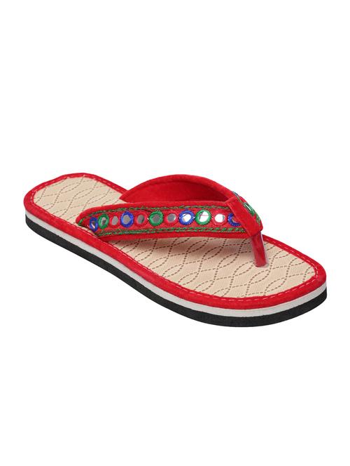red toe separator slipper - 14085449 - Very Small Image - 1