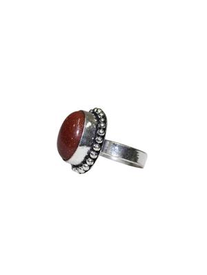 kista jewels brown stone metal ring - 14087319 - Standard Image - 2