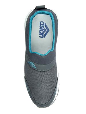 grey mesh slip on sport shoe - 14088167 - Standard Image - 4