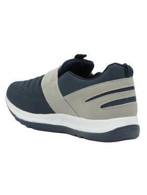 blue leatherette slip on sport shoe - 14088169 - Standard Image - 3