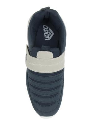 blue leatherette slip on sport shoe - 14088169 - Standard Image - 4