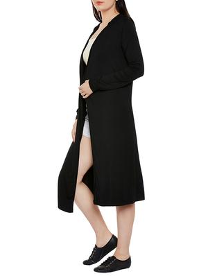 black cotton poly blend shrug - 14088399 - Standard Image - 3
